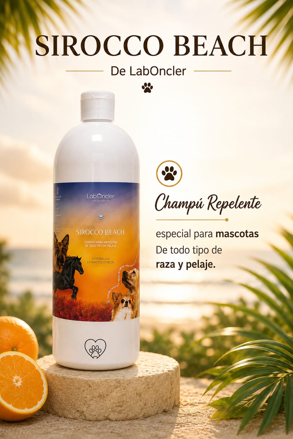 SIROCCO BEACH - Champú de Perros de Origen Natural