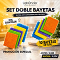 SET DOBLE BAYETAS RUTINA ANTI CONTAMINACIÓN CRUZADA 2 DE CADA COLOR